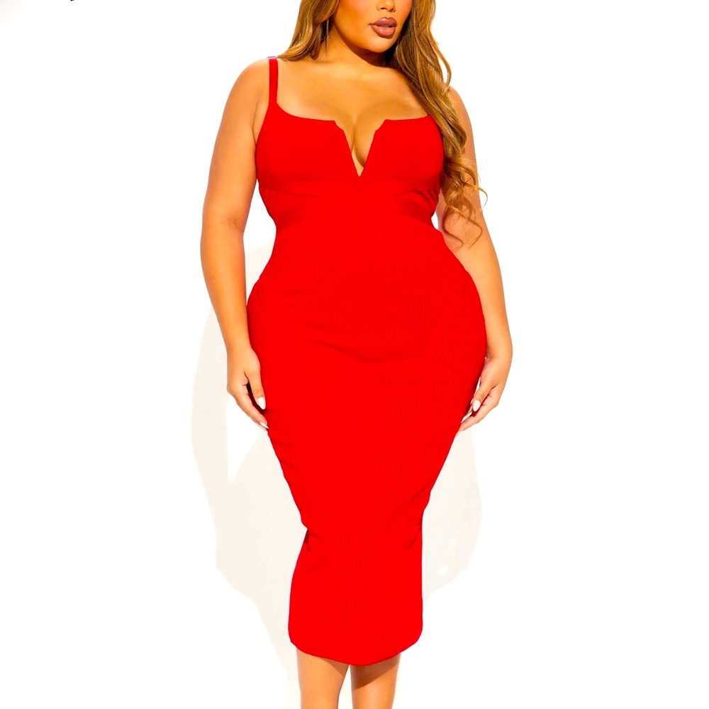 Misty Bandage Midi Dress